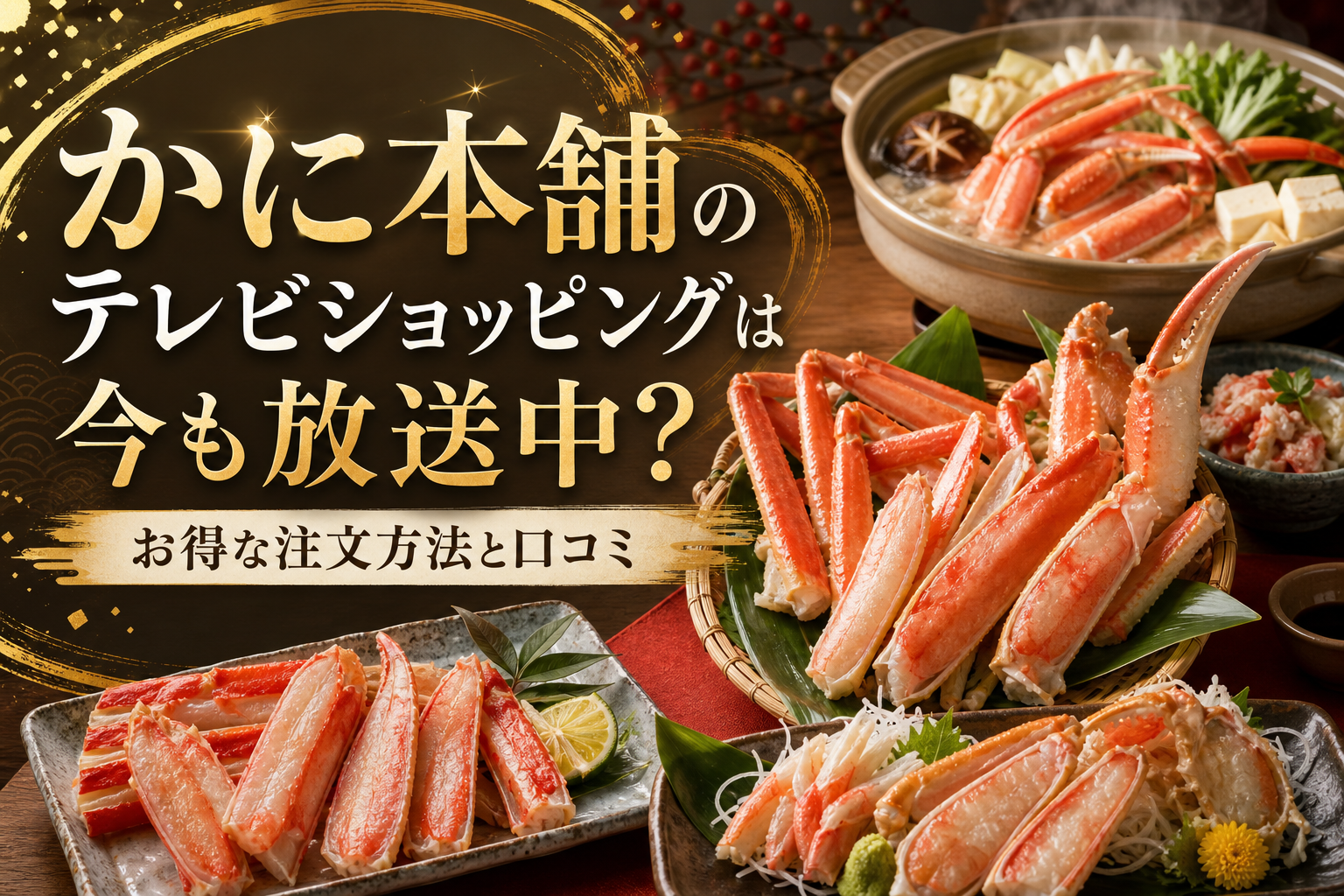 かに本舗のテレビショッピングは今も放送中？お得な注文方法と口コミ