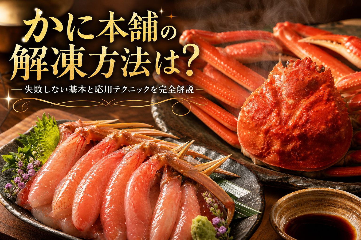 かに本舗の解凍方法は？失敗しない基本と応用テクニックを完全解説