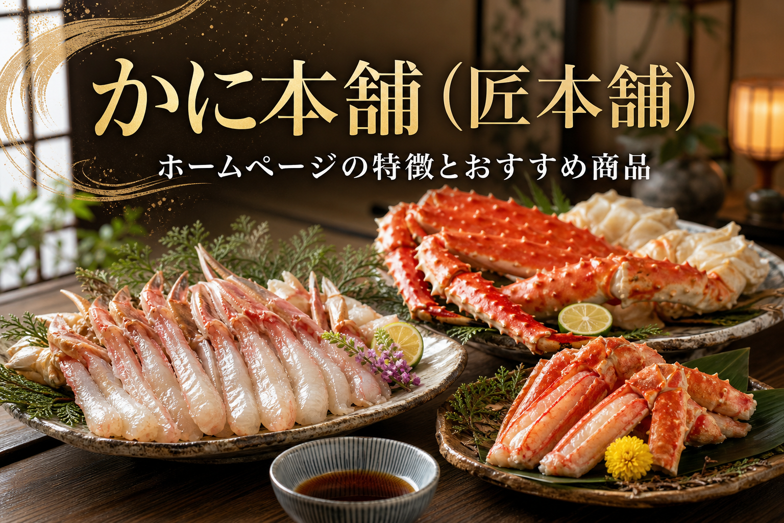 かに本舗（匠本舗）ホームページの特徴とおすすめ商品