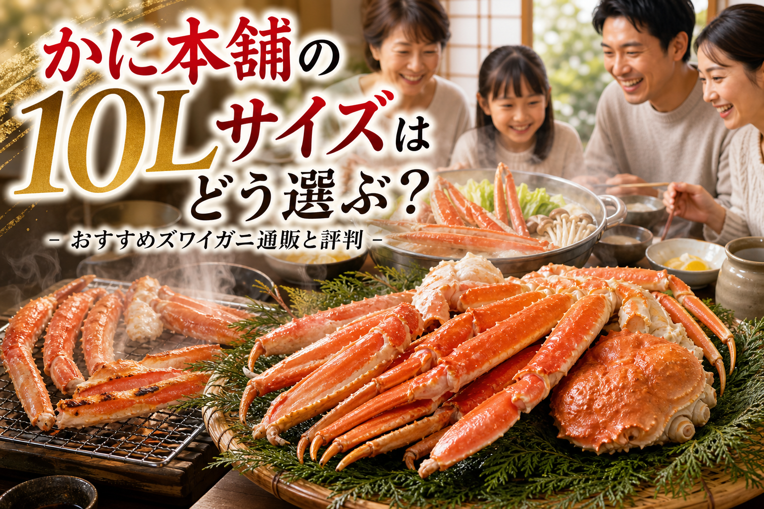 かに本舗の10Lサイズはどう選ぶ？おすすめズワイガニ通販と評判